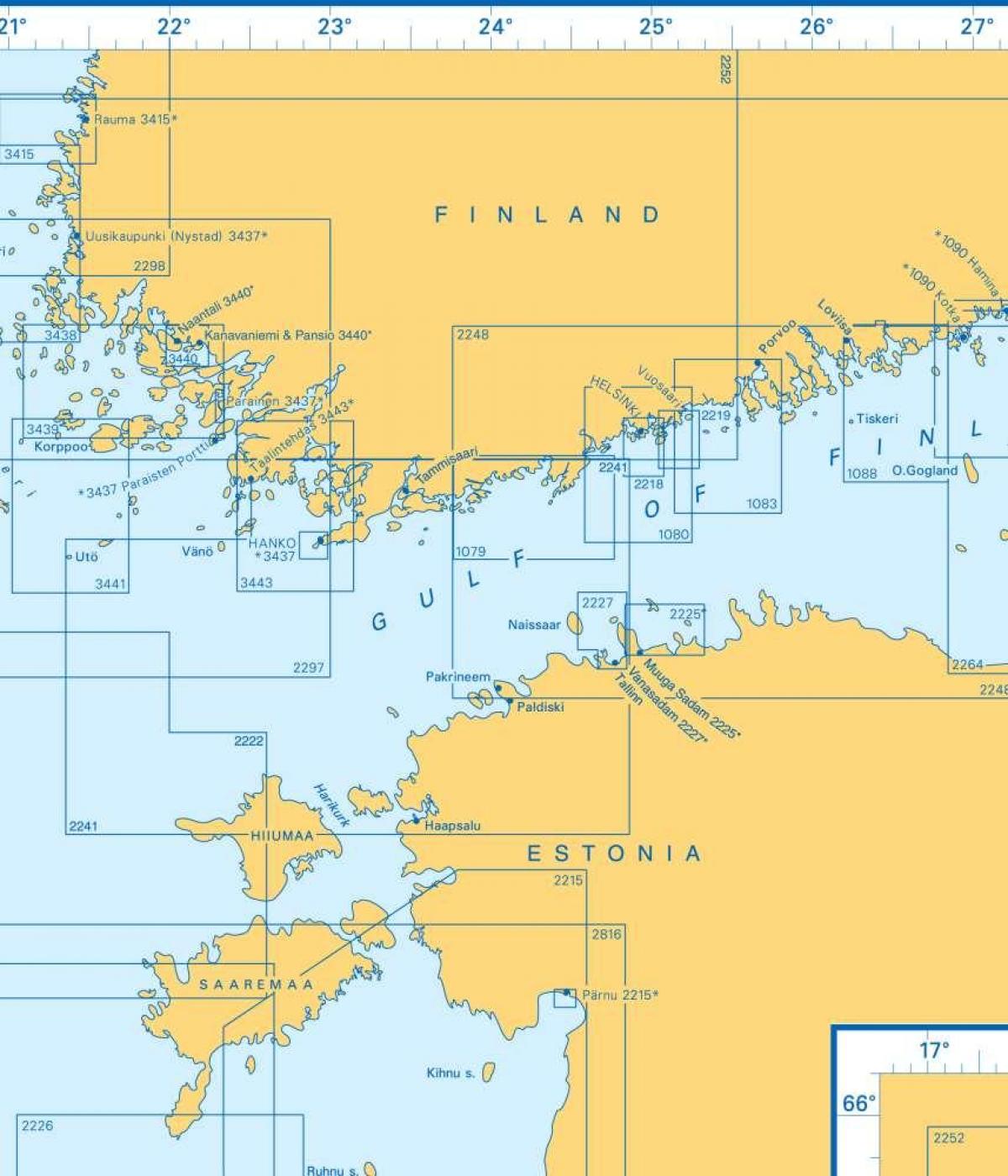 지도 핀란드의 만