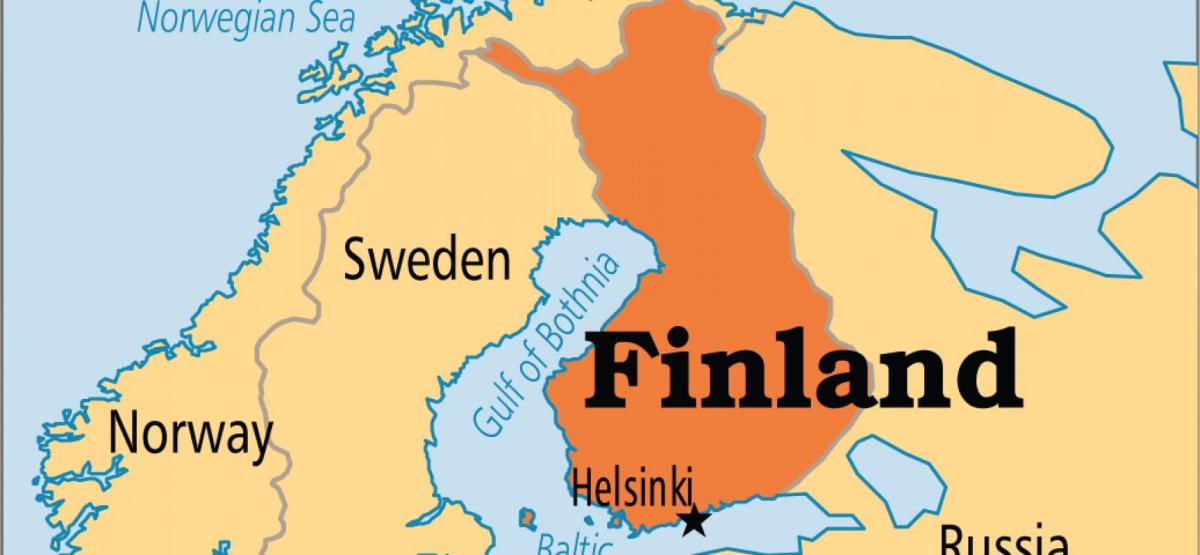 지도의 헬싱키 핀란드