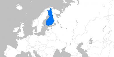 핀란드의 지도에 유럽